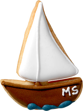 Cookie cutter sailing boat 7 cm