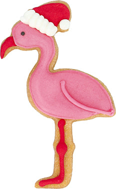 Cookie cutter Christmas flamingo 10 cm