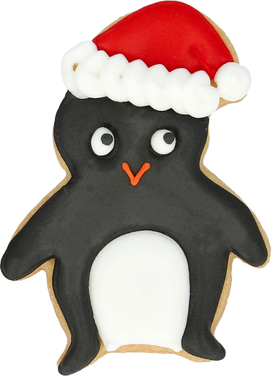 Utstickare pingvin med luva 8 cm