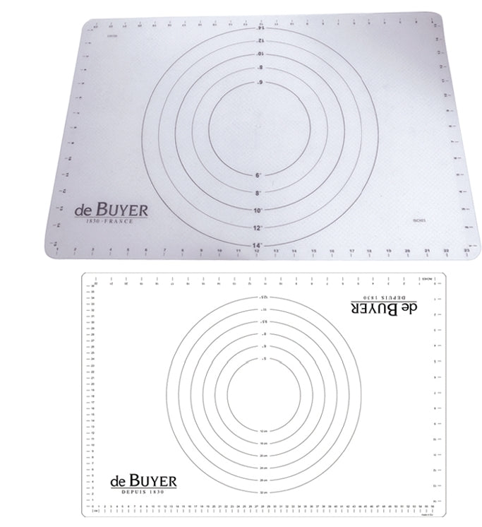 De Buyer silikonialusta halkaisijamerkinnöillä 40 x 60 cm
