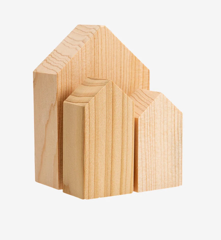 Andrée Jardin cedar wood anti-moth houses, 3 pcs