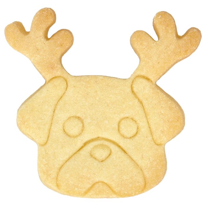 Utstickare julhund 7,5 cm