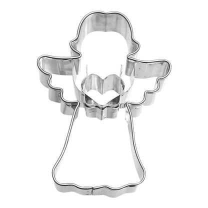 Cookie cutter angel with heart 7 cm