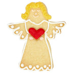 Cookie cutter angel with heart 7 cm