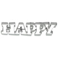 Utstickare HAPPY 16 cm