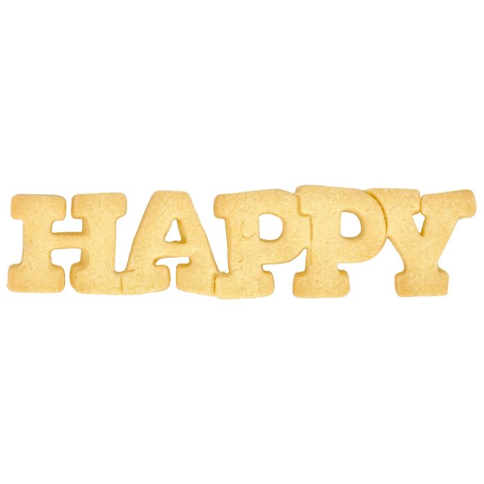 Cookie cutter HAPPY 16 cm