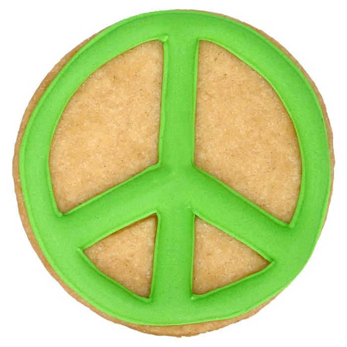 Cookie cutter peace 6 cm