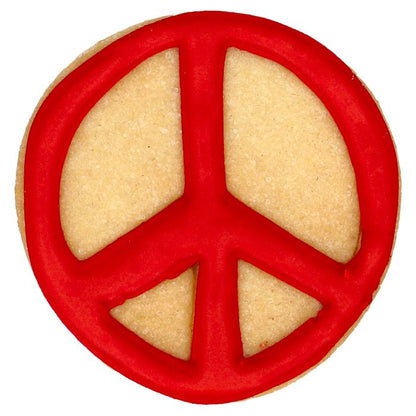 Cookie cutter peace 6 cm