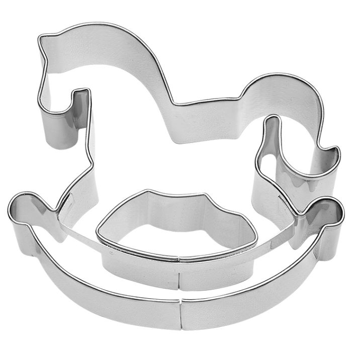 Cookie cutter rocking horse 7 cm