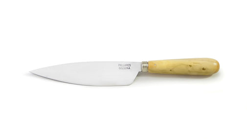 Pallarès kockkniv 16 cm, kolstål och buxbom