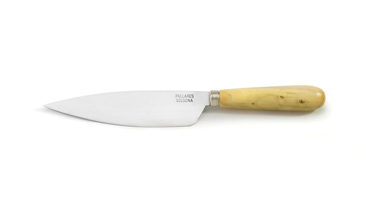 Pallarès kockkniv 16 cm, kolstål och buxbom