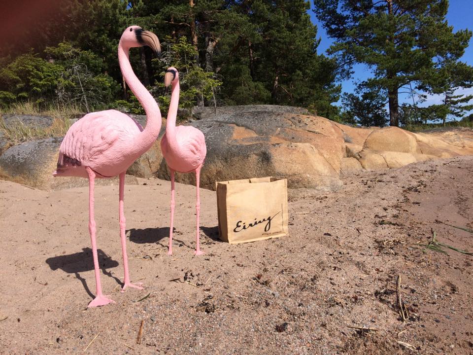 Eiring juuttikassi, lyhyet hihnat