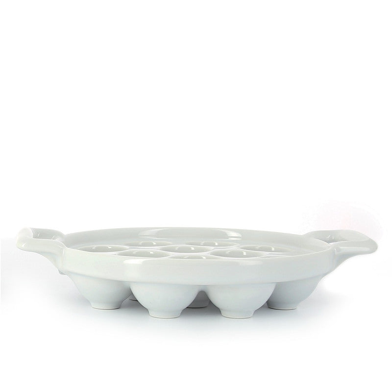 Revol snail dish, white