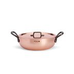 De Buyer Prima Matera rundad sauteuse med lock, gjutjärnshandtag, 28 cm